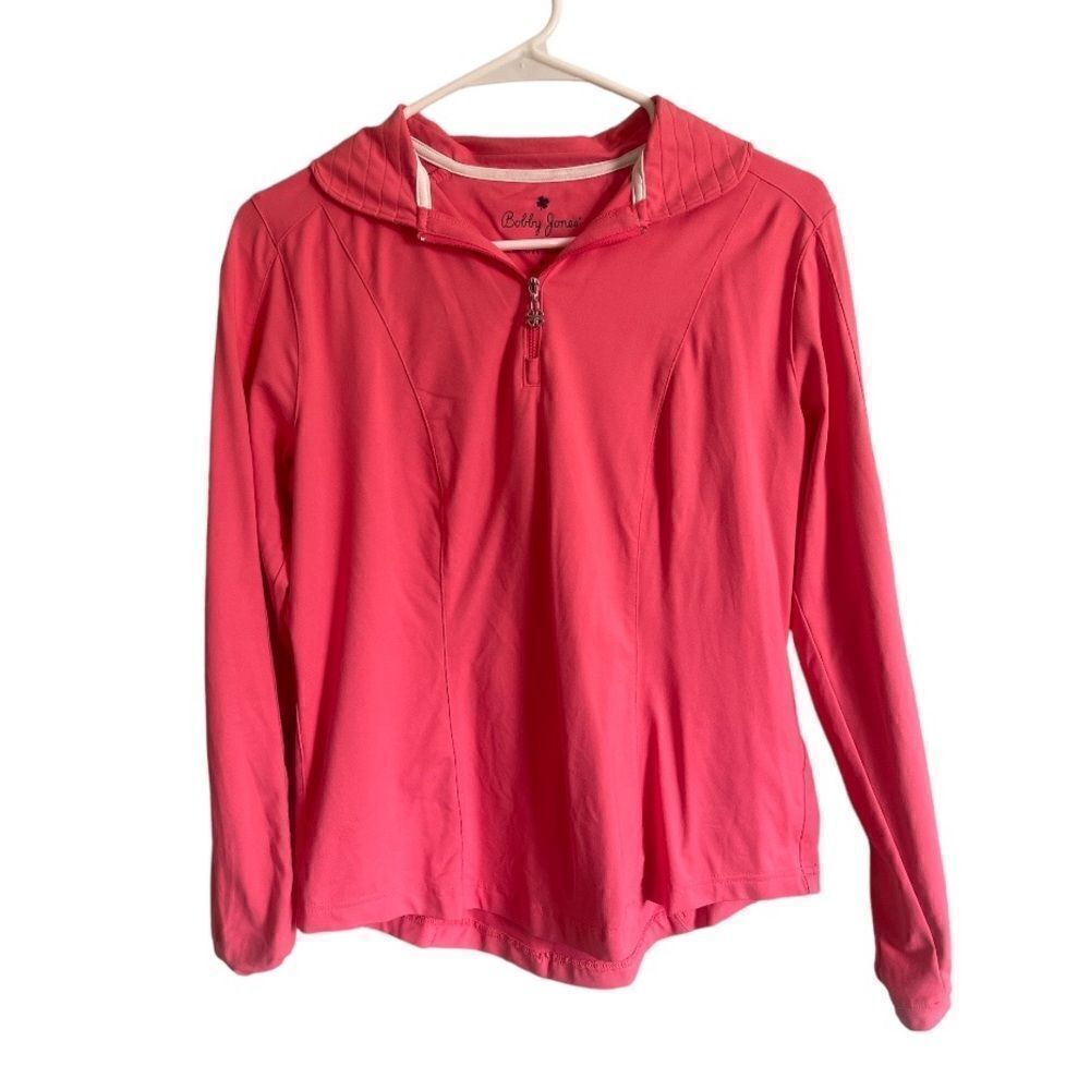 Bobby Jones Quarter Zip Pink Pullover S